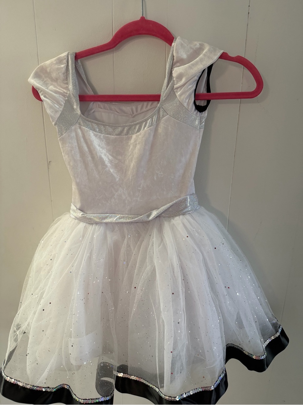 Ecco White Sparkle Tulle Dance Costume Dress